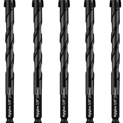 【Ugrade】 Mgtgbao5pc 10MM Masonry Drill Bits, 3/8”C