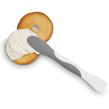 Tovolo Elements Regular Size Scoop and Spread - Jar Scraper & Spatula, White