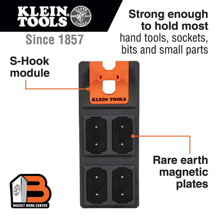 KLEIN TOOLS Magnetic Tool Storage Module, S-Hook