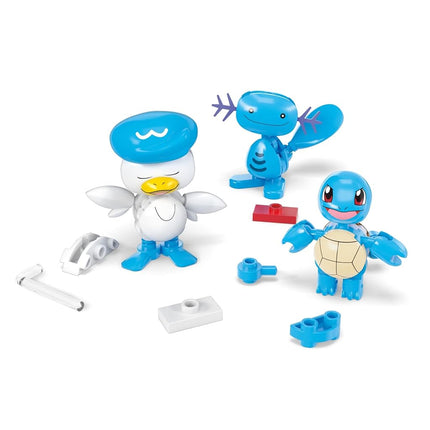 MEGA Pokémon Action Figure Building Toys Set, Water-Type Trainer Team with 79 Pieces, 2 Inches Tall, for Kids, JCT42