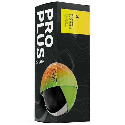 Vice Pro Plus Golf Balls (2025 Model) (Yellow/Orange Shade)