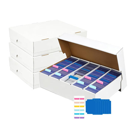 Trading Card Box for 3950 Cards, 5 Rows Cardboard 
