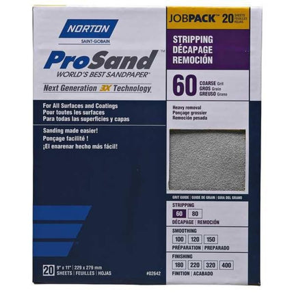NORTON ProSand Premium Job Pack Abrasive Sheet, Ne