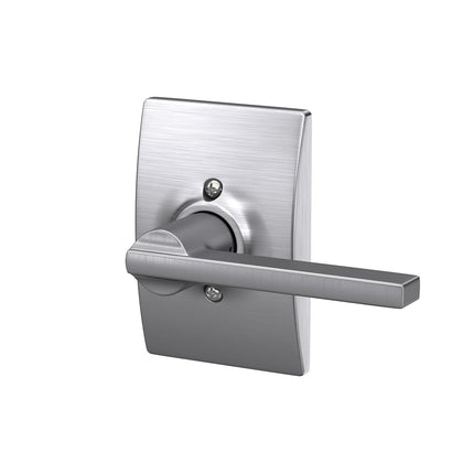 Schlage F170 LAT 626 CEN Century Collection Latitude Decorative Trim Lever, Satin Chrome