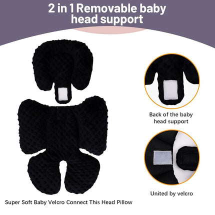 KAKIBLIN Infant Car Seat Insert, Baby Carseat Head Body Support