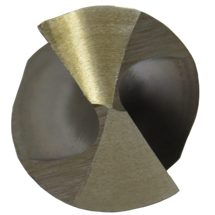 Drill America GLBCOX1238 GLBCO Steel Aircraft Extension Drill Bit #38 Size, Round Shank, Sprial Flute, Cobalt, 135 Degree, Right Hand, Split Point, Gold Oxide Finish, 1-7/16" Length