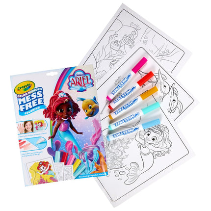 Crayola Color Wonder Disney Junior Ariel Mess Free Coloring Pages, Gift for Toddlers, Age 3, 4, 5, 6