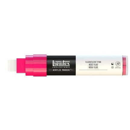 Rotulador acrílico profesional Liquitex, punta ancha, rosa fluorescente