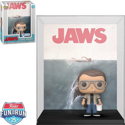 ¡Exclusivo de Chief Brody (Jaws) Funko Pop! Portada de VHS