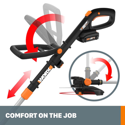 Worx GT Revolution 20V 12" String Trimmer Grass Trimmer/Edger/Mini-Mower, WG170.9