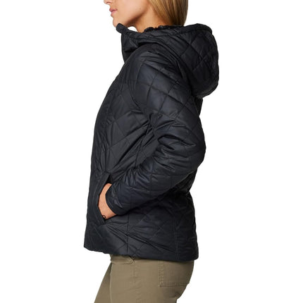 Chaqueta Columbia Copper Crest II con capucha para mujer, color negro, talla 2X Plus
