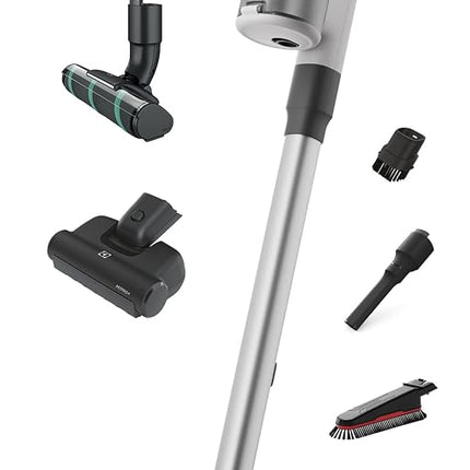 Electrolux Ultimate600 Complete Home Lightweight Cordless Stick Vacuum, Motorized Nozzles, 5-Step Filtration, LED Smart Display, for Floors, Upholstery, Mattresses, in White