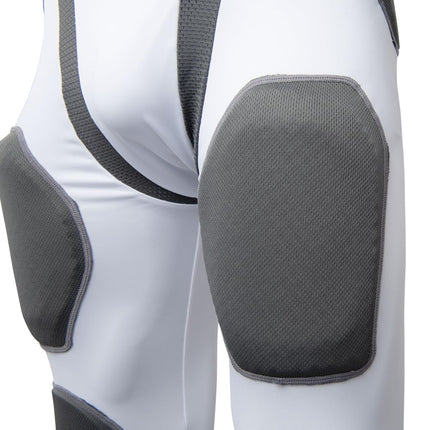 CHAMPRO Man-Up - Ceinture 7-pads, blanc, adulte 3X-Large (FPGU7AW3X)