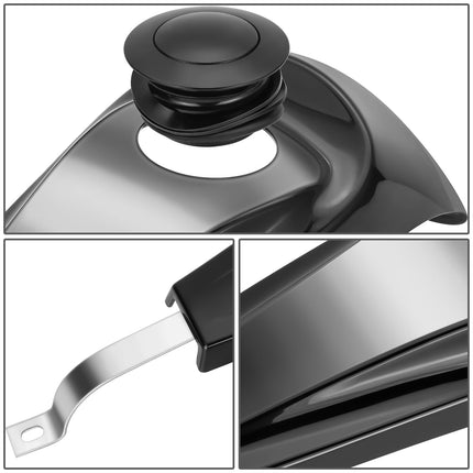 DNA MOTORING Console de réservoir de carburant et couvercle de bouchon de réservoir d'essence compatibles avec les modèles Harley Davidson Electra Tri Glide Touring de 2008 à 2020, ZTL-Y-0303