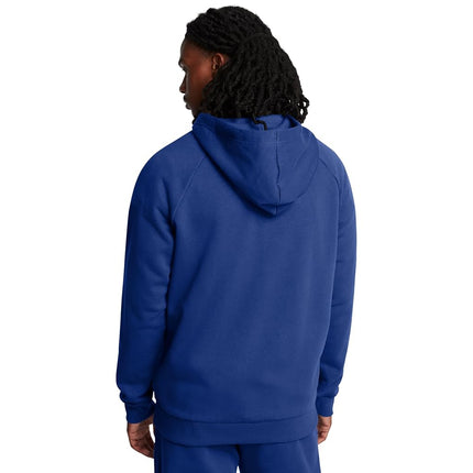 Under Armour Mens Rival Fleece Zip Hoodie - Tech Blue / / White - XS