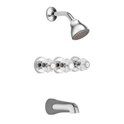 Chateau Tub and Shower Faucet with Knob Handle
