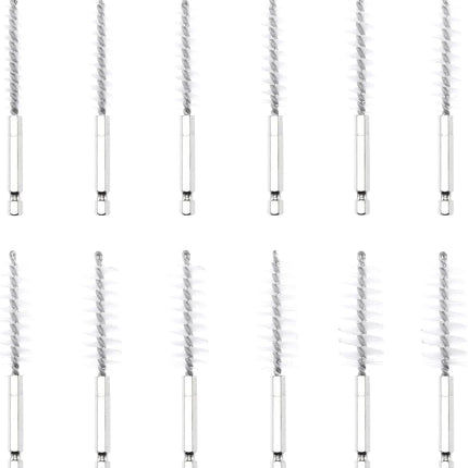 NEIKO 00325A Wire Brush Drill Attachments with 1/4-Inch Hex Shank, SAE and MM Brushes Assortment, Mountable on Power Drill or Die Grinder, 38-Piece Set
