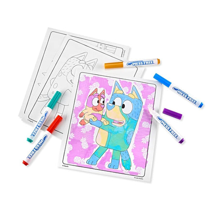 CRAYOLA Bluey Colour Wonder Colouring Set, 18 Colouring Pages, Mess Free Colouring for Toddlers, Toys & Gifts for Kids