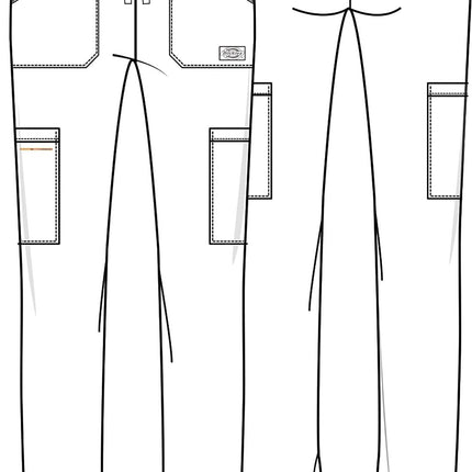 Dickies EDS Essentials Jogger Scrubs for Women, Drawstring Scrub Pants Plus Size DK065P, 2XL Petite, Hunter Green