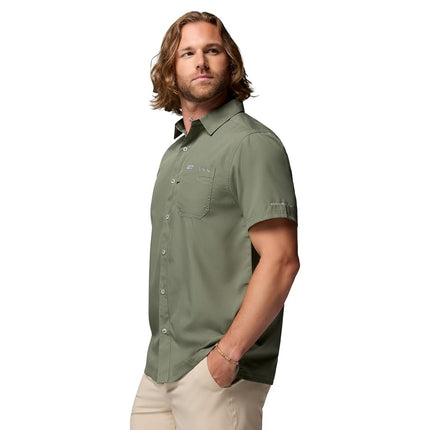 Columbia Men's PFG Slack Tide Camp Shirt Hiking, Cypress, XL