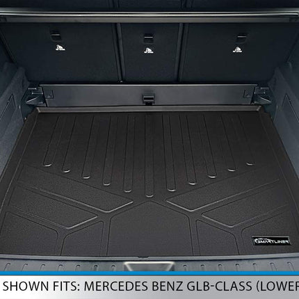 SMARTLINER Custom Fit Lower Cargo Liner Trunk Floor Mat Black for 2020-2021 Mercedes-Benz GLB Class 5 Passenger Models