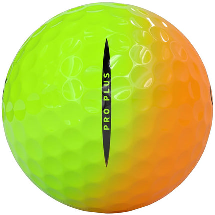 Vice Pro Plus Golf Balls (2025 Model) (Yellow/Orange Shade)