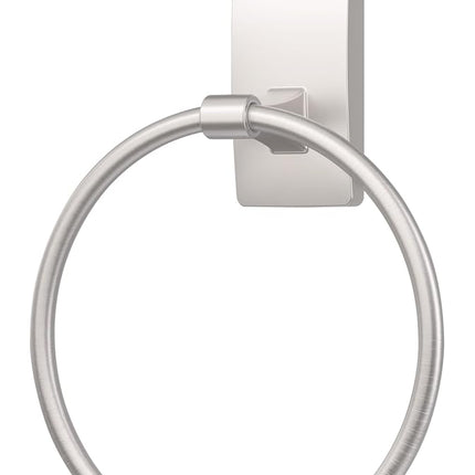 Command Towel Ring [Removable]: 1 Ring (Satin Nickel)