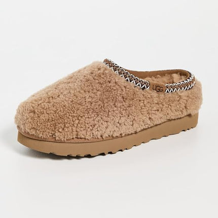 UGG Women's Tasman Maxi Curly Slipper, Chestnut, 10 UK