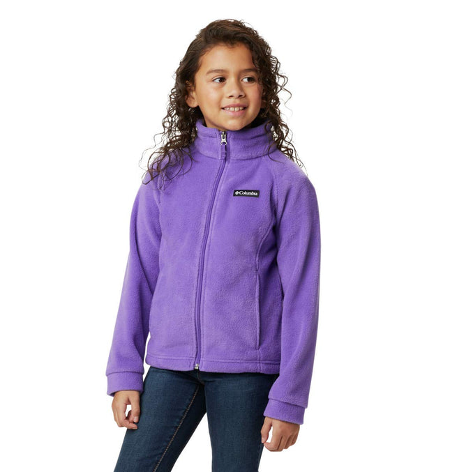 Columbia Girl's Benton Springs Fleece Jacket, Grap