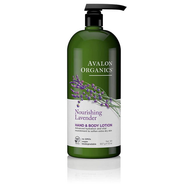 Avalon Organics Hand & Body Lotion, Nourishing Lav