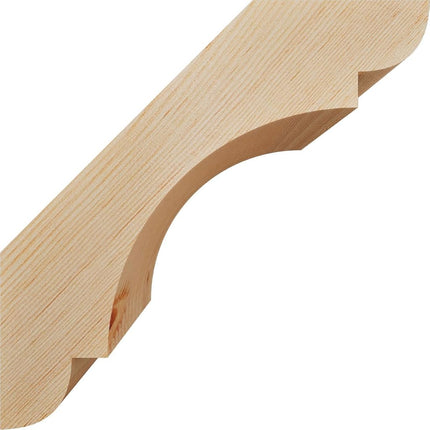 Ekena Millwork BRC06X10X10OLY00SDF 5 1/2"W x 10"D x 10"H Olympic Smooth Knee Brace, Douglas Fir
