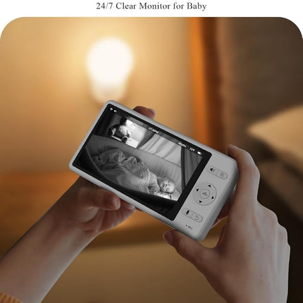 WUUK 2K Baby Monitor with Camera and Audio (Blue)