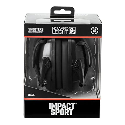 Howard Leight by Honeywell Impact Sport Sound Amplification Electronic Earmuff, Black