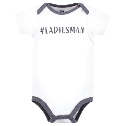 Bodysuits de algodón unisex para bebé de Hudson Baby, pajarita a cuadros, 18-24 meses