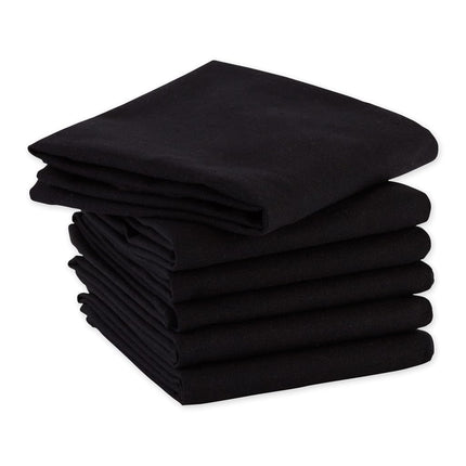 DII Cotton Flat Woven, Black, Small Set, 18x28