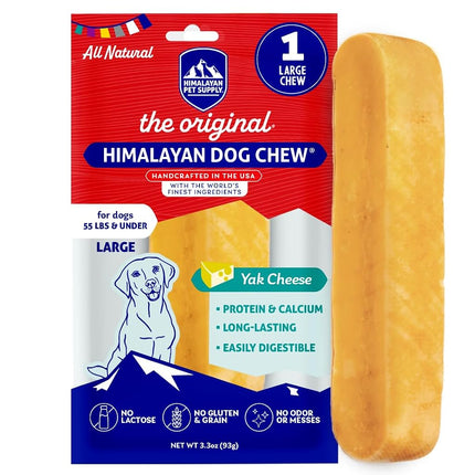 Himalayan Dog Chew Original Yak Cheese Chew, 1 Lar