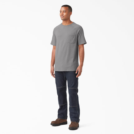Dickies Camiseta de Bolsillo de Manga Corta Refrescante para Hombre, Humo, Pequeña