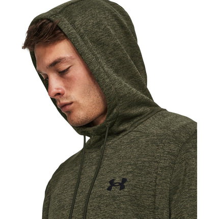 Chandail à capuchon torsadé Armourfleece Under Armour pour homme, vert baroque (310) / / noir, TP