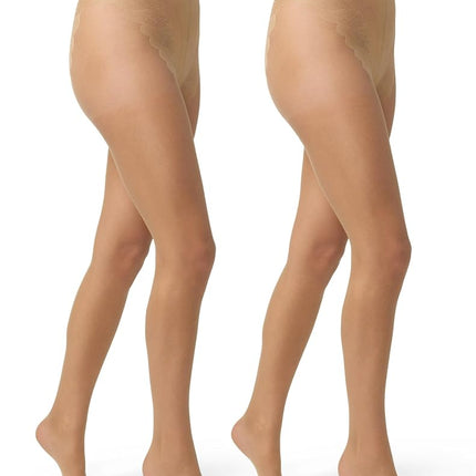 HUE Women's 2 Pack Sheer Tights Assorted Womens Ti