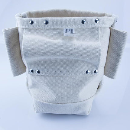 Canvas Bolt Bag, Small Bag for Bolt Storage with Bull Pin Loops, Belt Tunnel Loop Connection, Klein Tools 5416T