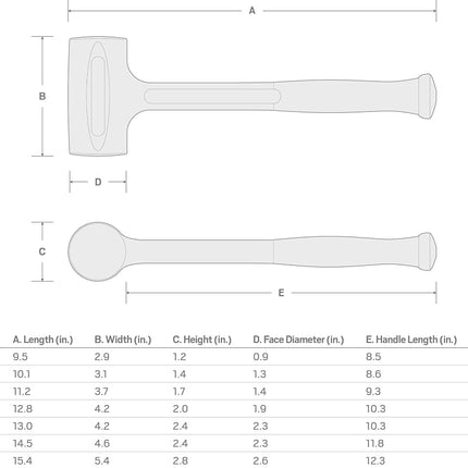 TEKTON 45 oz. Dead Blow Hammer | Made in USA | HDB30045,Red