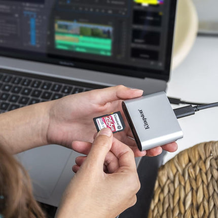 Kingston Canvas React Plus 64GB SDXC Memory Card UHS-II 300R/260W U3 V90 for Full HD/4K/8K - SDR2/64GB