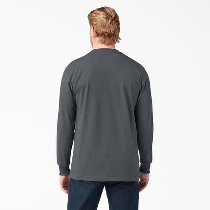 Dickies Men's Big-Tall Long Sleeve Heavyweight Crew Neck, Charcoal, XXX-Large/Tall