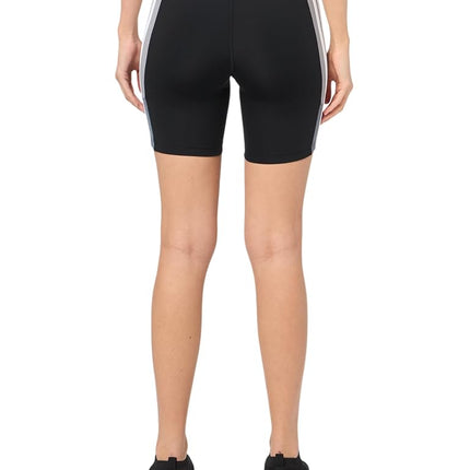 Adidas Womens Optime Essentials Stash Pocket 7-inch Training Short Leggings, Black, XS