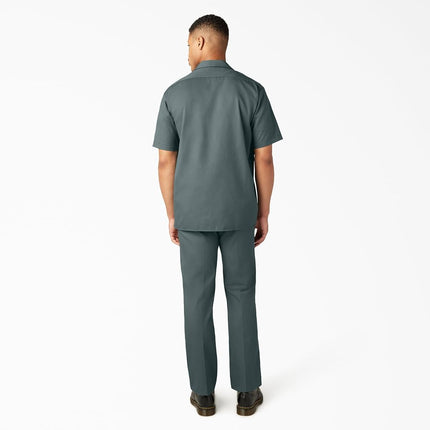 Dickies Men's Short Sleeve Work Shirt, Lincoln Green, S