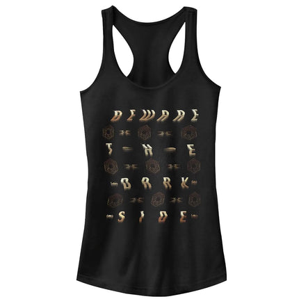 STAR WARS Top para mujer Cuidado con el Lado Oscuro, Negro, Grande