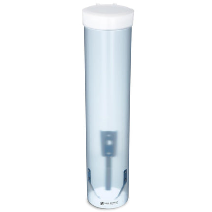 San Jamar Cup Dispenser, Pull Down Storage for Wat