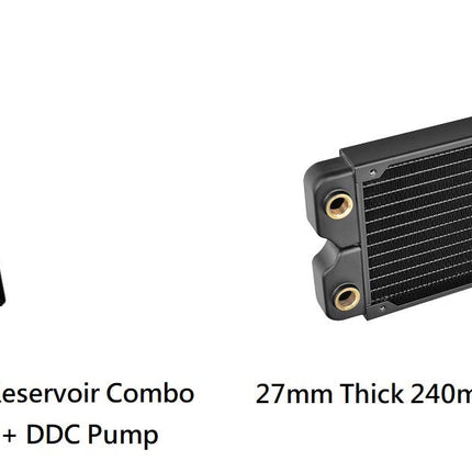 Thermaltake Pacific C240 DDC Res/Pump 5V Motherboard Sync Copper Radiator PETG Hard Tube Water Cooling Kit CL-W242-CU12SW-A