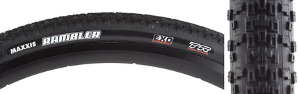 Maxxis Rambler 700 x 50C 120 TPI Folding Dual Compound EXO/TR, Black