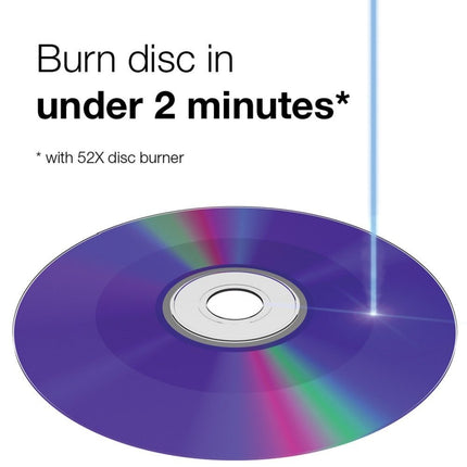 Verbatim CD-R 700MB 52X White Inkjet Printable, Hub Printable - 25pk Branded Spindle